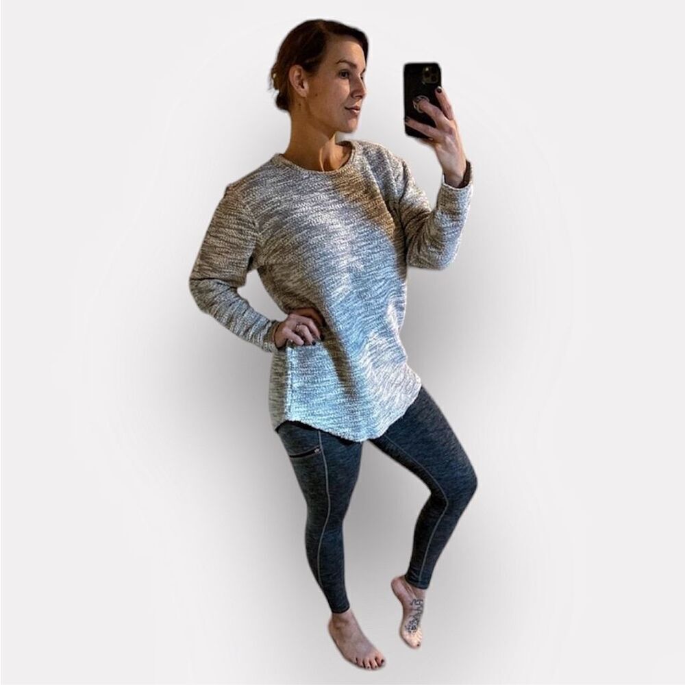 PacSun Tunic Athleisure Grey Top Medium Long Length Lounge Casual